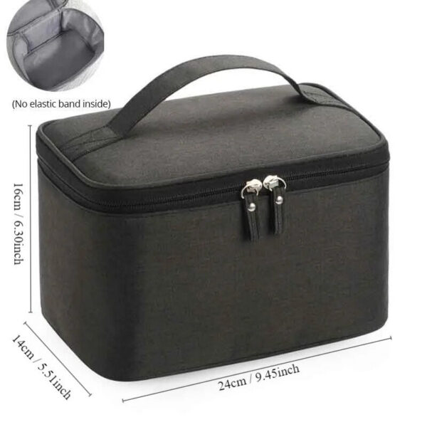 1pc Business Trip Men's Toiletry Double Layer Large Capacity Cosmetic Oxford Cloth Storage Bag Portable Handbag