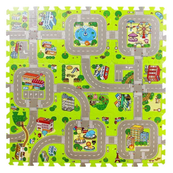 Baby Play Mat 9pcs/lot Carpet Playmat Children Rug Toys Road Traffic Soft or Home Decor EVA Kids Foam Puzzles