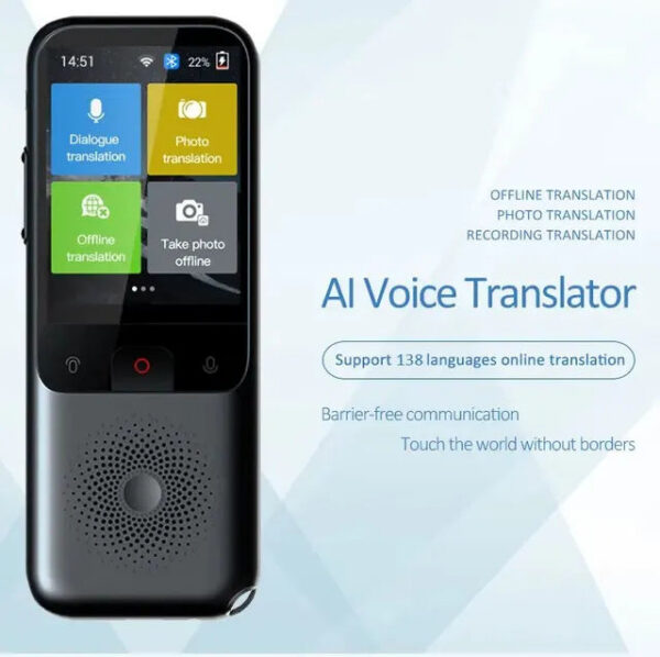 e64429586e90e699 HONGTOP Translation Camera Device T11 Real-Time Smart Photo 1500mA 138 Languages Portable Text Voice Translator