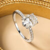 e677b76220014dee NKHOG 1ct 2ct 3ct Oval Moissanite Ring Women 925 Sterling Silver D Color VVS Pass Diamond Test Wedding Band No Fade Rings GRA