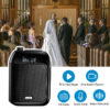 Bluetooth UHF Wireless Voice Amplifier Portable For Teaching Lecture Tour Guide Promotion U-Disk Megaphone Microphone Speaker