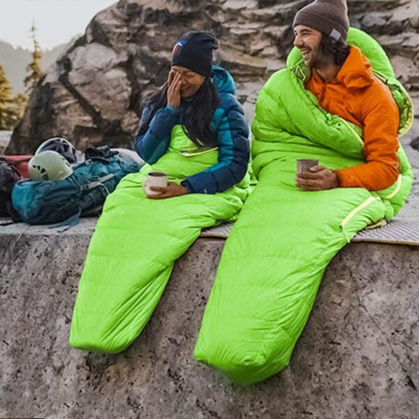 e6bd73c7d0698b9e AEGISMAX Ultraleicht Gänse Daunen Schlafsack Frühling Herbst Ultra-kompakter Leichter Schlafsack Mumienschlafsack für Jugendliche und Erwachsene, zum Wandern, Outdoor-Zelt bei warmem Wetter