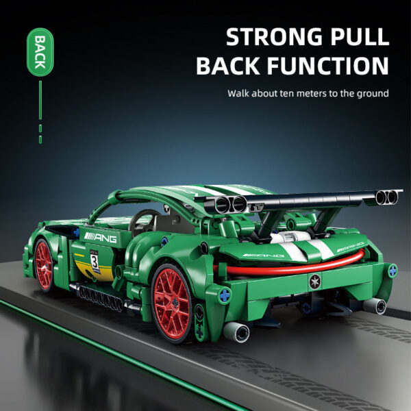e6c7fcfad5bb883a ToyX Technical Super Racing Car 456PCS Model Building Blocks Automobile Pull Back DIY Vehicle Children Construction Toys