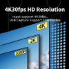e6db57cf9dff4b72 Unnk 4K Video Capture Card 1080P 60fps to USB 3.0 Camera Grabber Recording 4 HDMI Channel Input for Live Streaming