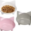 e6ddc5be200f584b Cat Food Bowl, Anti-Skid Base, Non-Toxic Material, Dishwasher Safe, 14.5cm Diameter