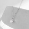 MODIAN 1CT Prong Setting Moissanite Necklace D color VVS1 Lab Diamond Pendant For Women 925 Sterling Silver Wedding Jewelry