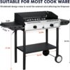e7300fb34457782d Llamaviva 2 Burner Outdoor Gas Burner with Side Shelves, Auto-ignition & Regulator, 150,000 BTU Propane Outdoor Stoves for Cooking, Camping&BBQ Cookouts