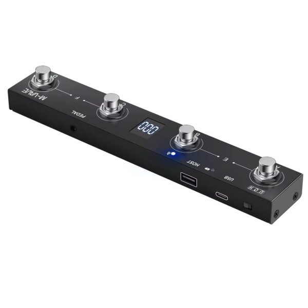 e73dea5c4fe63fb1 M-vave Chocolate Plus Programmable MIDI Controller 4 Buttons Footswitch Support Host USB MIDI Control,Wireless Midi Adapter
