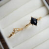 e75b60c01f80e5b9 Original New Vintage Court Style Lace Blue Crystal Micro Setting Diamond Stacking Ring Gold Plated Ladies Jewelry