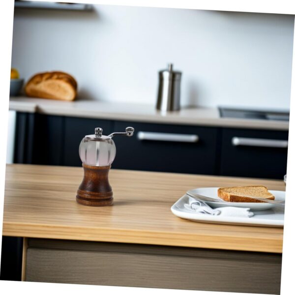 HANABASS Pfefferschleifer Kaffee Handmühle kleine Mühle Mini-Salzmühle Manuelle Gewürzmühle Kaffeebohnenmühle manuelle Kaffeemühle Handkornmühle Manuelle Pfeffermühle Mühle für Gewürze Holz