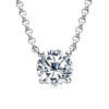 e767f967999fc90e Lnngy 1CT 2CT 3CT Moissanite Pendant Necklace For Women Original 925 Silver Chains Solitaire Drop Necklaces Bridal Fine Jewelry