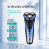e76894692a52b581 Original VGR 3D Floating Head Rotary Shaver For Men Waterproof Beard Electric Razor Face Shaving hine Rechargeable L230520