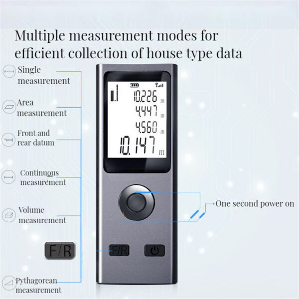 Mini Smart Rangefinder Intelligent 30M Digital Laser Rangefinde Usb Charging Rechargeable Handheld Distance Meter