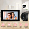 e76fb92e65e50a16 4.5 Inch 1080P Digital Door Viewer Smart Home Peephole Doorbell Camera PIR Motion Detection Night Vision Video Doorbell