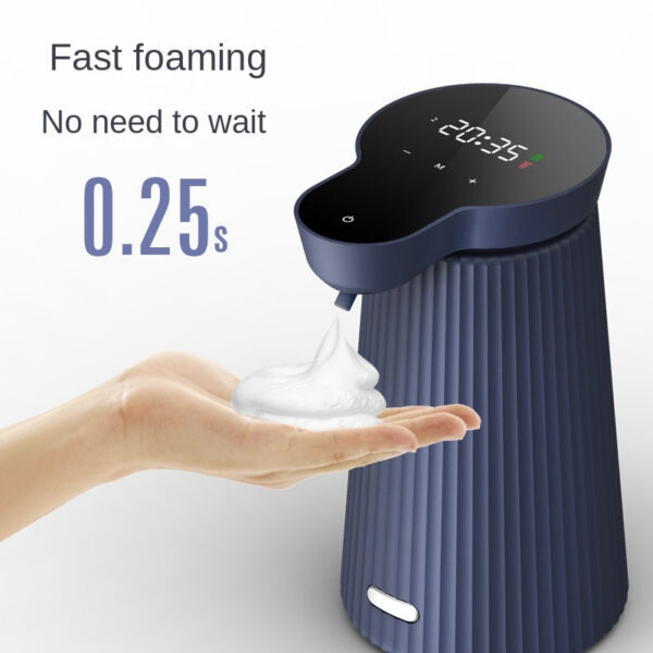 e77a621c7973137e 500ML Automatic Foam Dispenser Large Screen Time Display Touchless Infrared Sensor Liquid Soap hine Pump Hand Sanitizer