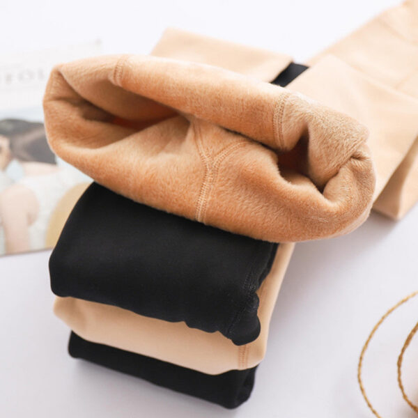 e77f8132b8e848ee Women's autumn and winter one-piece pants Plush thickened pantyhose bare leg socks warm skin color Leggings for women