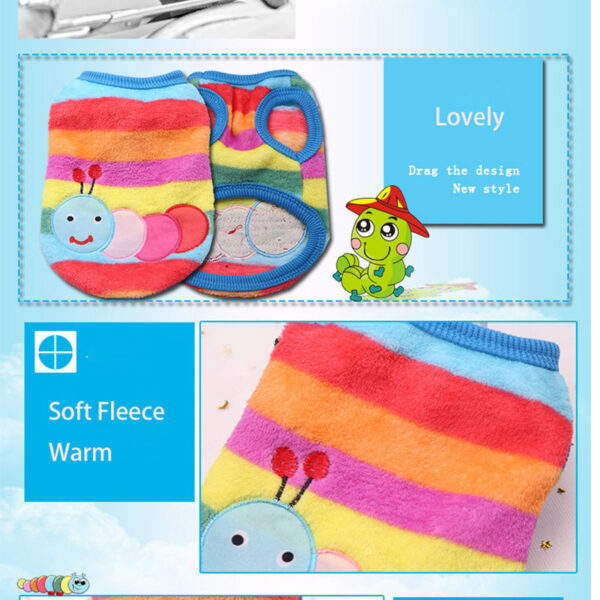e783f645bceb53d6 Pet for Small Warm Winter Dog Coat Cotton Fleece Puppy Clothes Clothing French Bulldog Chihuahua XXS-XL