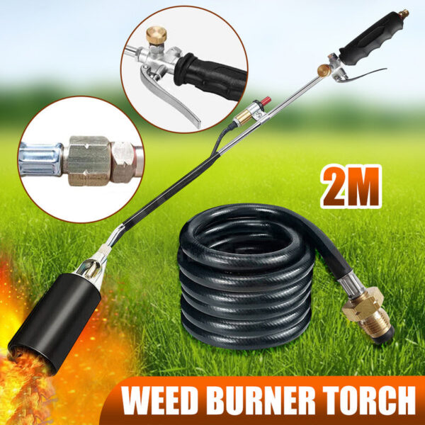 e78b756e6c4029e2 Electric Weed Burner Kits Shrub Grass Propane Gas Torch Garden Killer Patio Weeder Tools