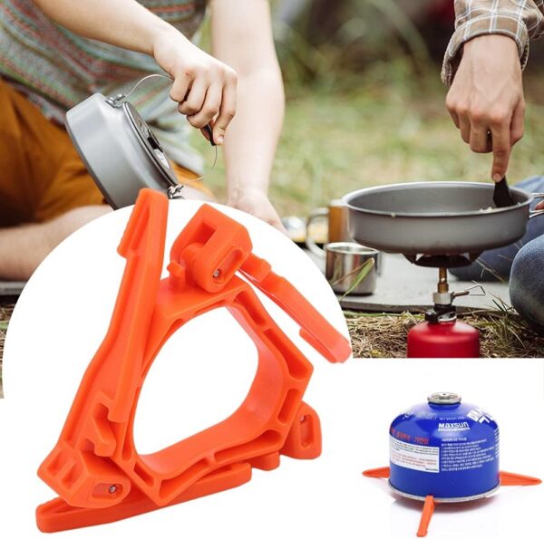 Gas Tank Bracket Outdoor Folding Outdoor Camping Gas Tank Bracket Bottle Shelf Camping Canister Stand Holder Tool Folding Burner Stand Outdoor Accessories