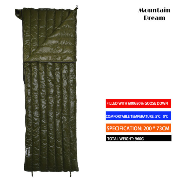 e7a1b12947f0a9a3 Camping 90% Goose Adult 200*73cm Envelope Type Ultralight Portable Sliping Down Sleeping Bag 3 Season Warm
