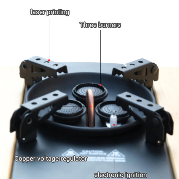 e7a42838042e6571 Pandatour Camping IGT Gas Stove Easy Equiped 0.5-Unit Portable Hiking Stove High Effi Ciency 6500W High Firepower Burner