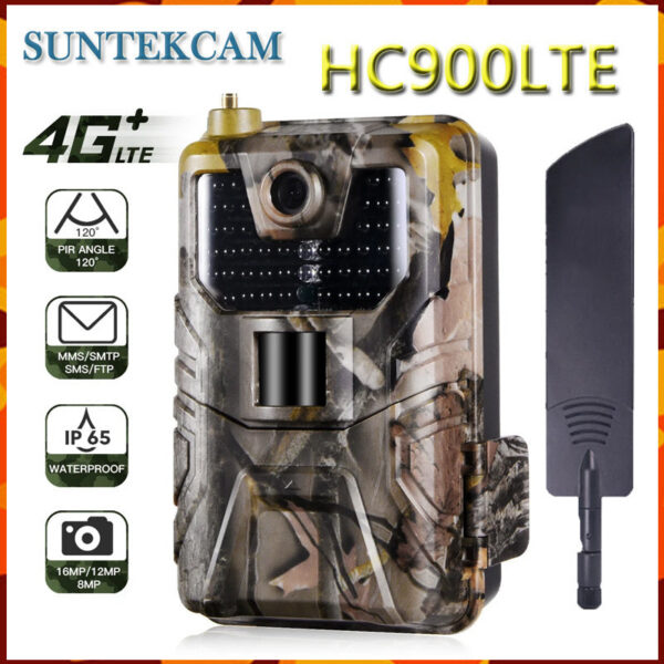 e7b5b7a66a3b2423 HC900LTE 4G Hunting Trail Camera 20MP 1080P Photo Traps 0.3S MMS/SMS/P/FTP Wildlife Surveillance Trails Cameras 44LED IP65