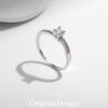 e7d0ddbf935bd033 MODIAN 925 Sterling Silver Classic Wedding Elegant Ring Rose Gold Color Line Unique Metallic Contrast Design Jewelry For Women