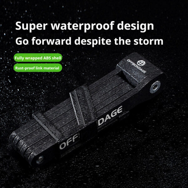 OFFBONDAGE Foldable Bike MTB Road Fold Lock High Security Anti-Theft Scooter Electric E-Bike Bicycle Accessories