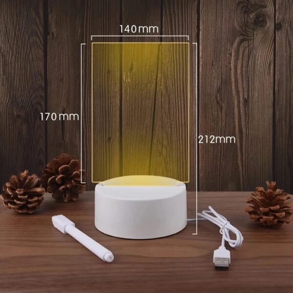 e7d8edaeaa8b09ab Note Creative Led USB Message Board Holiday Light With Pen Gift For Children Girlfriend Decoration Night Lamp