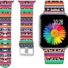 Laffav Compatible with Apple Watch Band 41mm 40mm 38mm iWatch Series 9 & Ultra 2 & SE & Ultra & Series 8/7/6/5/4/3/2/1 for Women Men, Colorful Jellyfish, M/L