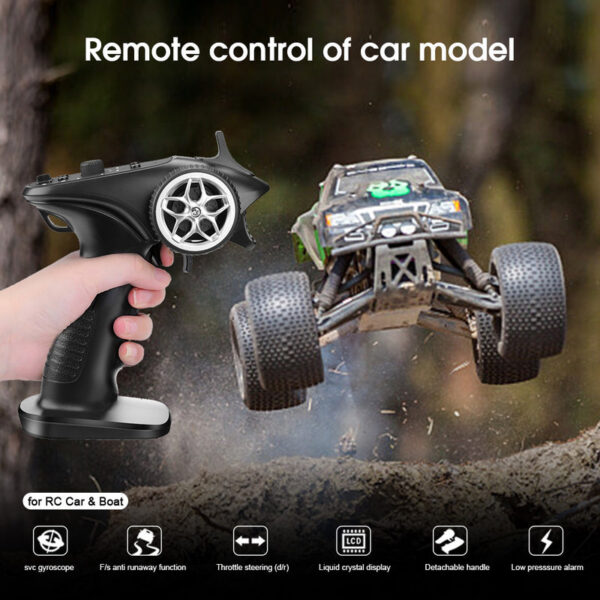 e7edef472be37e61 TX4 2.4GHz 4CH Radio System Transmitter Controller Remote Control w/ Receiver For RC Car Boat