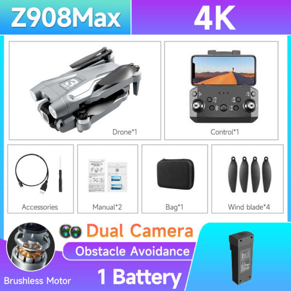 HOT Z908 Pro / MAX Mini Drone 4k Professional Camera 2.4G WIFI Obstacle Avoidance Helicopter Remote Control Quadcopter RC Toys