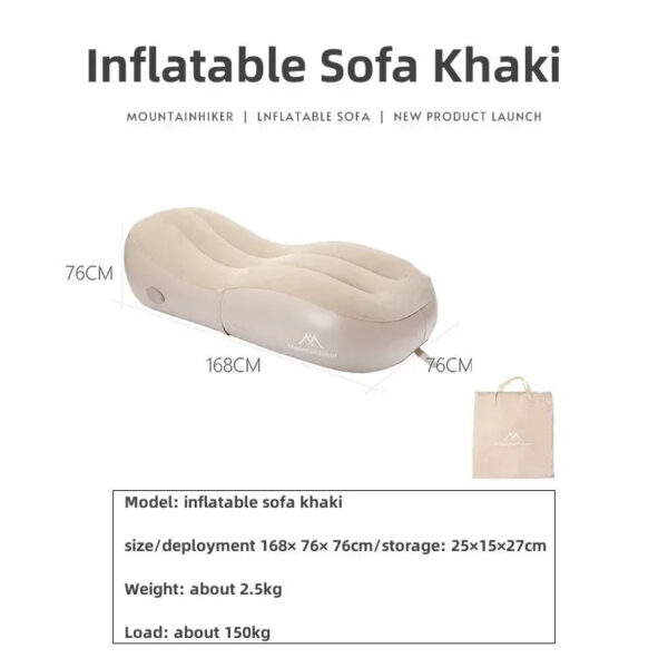 e803a548ce4e96ab MOUNTAINHIKER Fast Inflatable Air Sofa Bed Outdoor Portable Air Mattress Lazy Camping Automatic Inflatable Sleeping Mat Uptaded