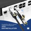 Natalink 10G/2.5/1.25G GBASE-T SFP+ to RJ45 CAT.6a Transceiver Module Auto-Negotiation Ethernet Module SFP+ Copper Cable Adapter