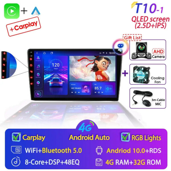 e814f72e13097598 Srnubi Car Radio 2 Din Android 12 Auto Carplay Universal 7" 9" Multimedia Player for Nissan Honda Toyota Lada Volkswagen Hyundai
