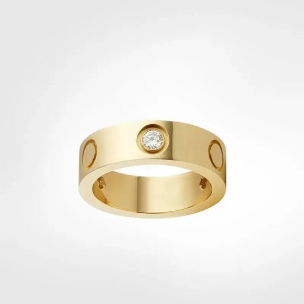 e816173c3d9104a6 Classics Love Ring designer women 4mm 5mm 6mm Gold Plated With diamonds Designer for lovers Wedding ring Anniversary Jewelry gift with box