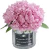 e81900e40633395d Fake Peony Flowers in Ceramic Vase,Faux Hydrangea Flower Arrangements for Home Decor Artificial Flowers with Vase