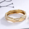 Luxuries love hearts designer for women simple engagements wedding ring band letters bague homme plated gold rings accessories gift hip hop E23
