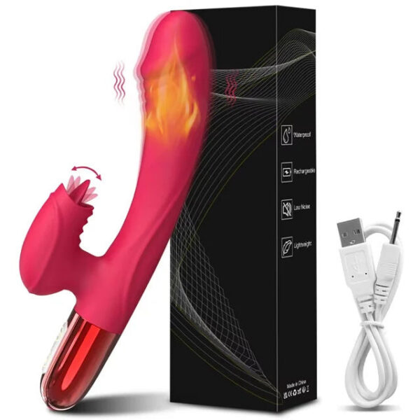 Powerful Vibrator for Women Tongue Licking Clitoris Vibration Stimulator Female Masturbator G Spot Dildo Adults Goods Sex Toys