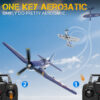 e84a2d6f2710e99f New F4U Corsair RC Plane 2.4Ghz 4CH 400mm Wingspan One-Key Aerobatic RTF Remote Control Aircraft Toys Gifts for Children