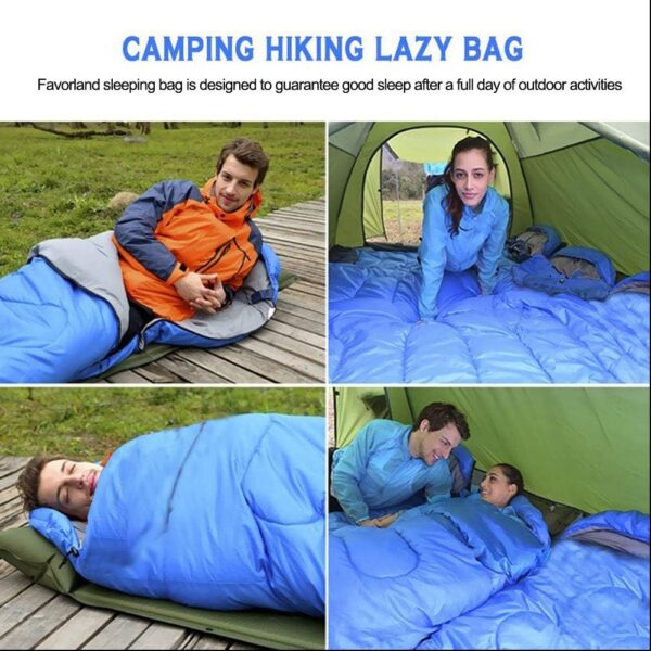 e853019983ce9fbb Sleeping Bag, Lightweight 3 Season Weather Sleep Bags for Kids Adults Girls Women, Microfiber Filled 5-20 Degree for Backpacking/Hiking/Camping/Mountaineering with Compression Sack