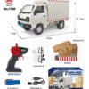 1:10/1:16 Wpl D12 Car Simulation Drift Climbing Truck Led Light Cargo Rc Electric Toy Model For Boys Christmas Surprise Gifts