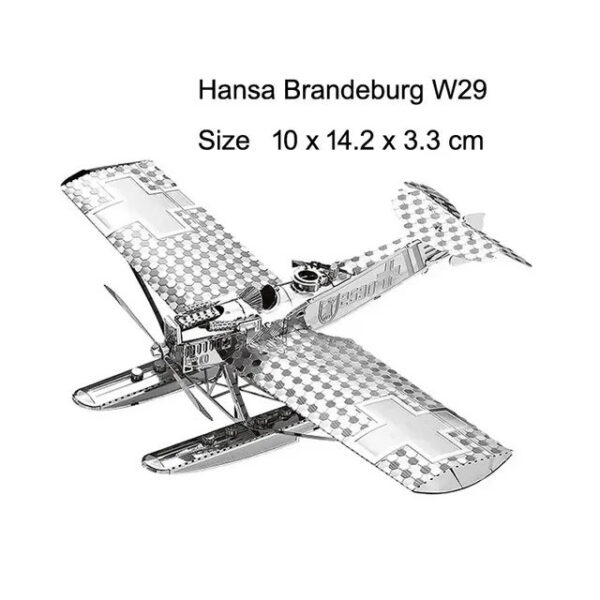 3D Metal Military J-20 J-10B SU-34 KA-50 Fighter UFO RAH-66 Helicopter DIY Handmade Assemble Model Jigsaw Puzzles