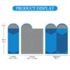 Camping Equipment Sleeping Bag for Outdoor Traveling Hiking Spring Summer Autumn Ultralight Waterproof Envelope Backpacking