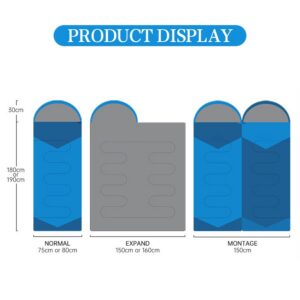 Camping Equipment Sleeping Bag for Outdoor Traveling Hiking Spring Summer Autumn Ultralight Waterproof Envelope Backpacking