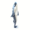 e880b9f3b74a9f05 1pc New Shark Adult Wearable Winter Warm Blanket Hooded Playsuit Onesie Funny Sleeping Bag For Slumber Party