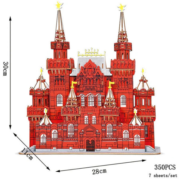 e88438b6798b03f1 3D Wooden Puzzle Saint Basil's Cathedral Building House Kits Castle Villa Model Jigsaw Teen DIY Toys For Children Kids Gift