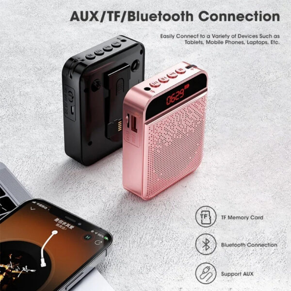 e893e1212b467cc9 Headworn Microphone Loudspeaker Voice Amplifier Recorder Mic Speaker Audio Mini Wired Mikrofon Mike Sound Battery Kit Headset