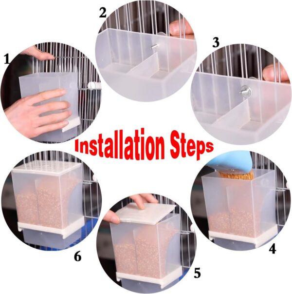 e8a207e28f08cefa Rypet No-Mess Bird Feeder - Parrot Integrated Automatic Feeder for Small to Medium Birds