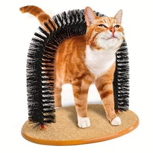 e8a6fcef5903b8f7 1pc Cat Arch Self Groome Pamper Feline A Massage Grooming Rubbing With Scratching Pad Toy For Cats Interactive Toys
